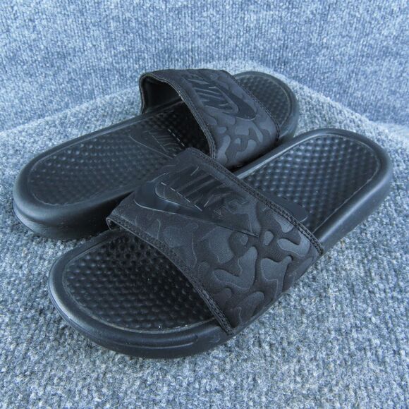 Nike Black Slide Sandals for Men - Picture 1 of 10